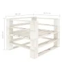 Garden sofa made of wooden pallets with cream cushions by vidaXL, Outdoor sofas - Ref: Foro24-3052444, Price: 106,19 €, Disco...