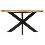 Esstisch massives Mangoholz unbehandelt Ø150x76 cm von vidaXL, Küchen- und Esstische - Ref: Foro24-351710, Preis: 487,25 €, R...