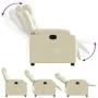 Cream synthetic leather recliner. by vidaXL, Armchairs - Ref: Foro24-373487, Price: 221,25 €, Discount: %