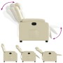 Relaxsessel aus cremefarbenem Kunstleder von vidaXL, Sessel - Ref: Foro24-373487, Preis: 224,68 €, Rabatt: %