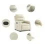 Cream synthetic leather recliner. by vidaXL, Armchairs - Ref: Foro24-373487, Price: 221,25 €, Discount: %