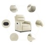 Relaxsessel aus cremefarbenem Kunstleder von vidaXL, Sessel - Ref: Foro24-373487, Preis: 224,68 €, Rabatt: %
