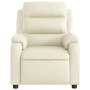 Relaxsessel aus cremefarbenem Kunstleder von vidaXL, Sessel - Ref: Foro24-373487, Preis: 224,68 €, Rabatt: %