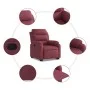 Hubliege Stoff rot rot von vidaXL, Sessel - Ref: Foro24-3204983, Preis: 321,06 €, Rabatt: %