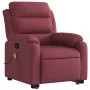 Reclining massage chair with lift in burgundy fabric by vidaXL, Armchairs - Ref: Foro24-3204995, Price: 351,05 €, Discount: %