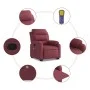 Reclining massage chair with lift in burgundy fabric by vidaXL, Armchairs - Ref: Foro24-3204995, Price: 351,05 €, Discount: %