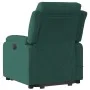 Sillón reclinable de masaje elevable terciopelo verde oscuro de vidaXL, Sillones - Ref: Foro24-3205105, Precio: 331,58 €, Des...
