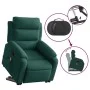 Sillón reclinable de masaje elevable terciopelo verde oscuro de vidaXL, Sillones - Ref: Foro24-3205105, Precio: 331,58 €, Des...