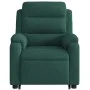 Sillón reclinable de masaje elevable terciopelo verde oscuro de vidaXL, Sillones - Ref: Foro24-3205105, Precio: 331,58 €, Des...