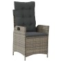 Zwei Garten-Liegestühle und Kissen aus grauem Kunststoff-Rattan. von vidaXL, Gartenstühle - Ref: Foro24-365267, Preis: 249,28...