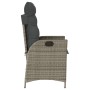 Zwei Garten-Liegestühle und Kissen aus grauem Kunststoff-Rattan. von vidaXL, Gartenstühle - Ref: Foro24-365267, Preis: 249,28...