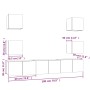 Set de muebles para TV 7 pzas madera contrachapada gris Sonoma