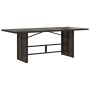 Set comedor de jardín 7 pzas con cojines ratán sintético marrón de vidaXL, Conjuntos de jardín - Ref: Foro24-3213118, Precio:...