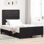 Estructura de cama con cabecera Negro 120 x 200 cm Terciopelo