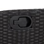 7-teiliges Garten-Esszimmerset und Kissen synthetisches Rattan schwarz von vidaXL, Gartensets - Ref: Foro24-3213350, Preis: 8...