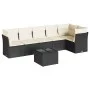 7-piece garden dining set with black synthetic rattan cushions by vidaXL, Garden sets - Ref: Foro24-3249505, Price: 418,94 €,...