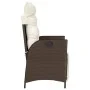 Gartensessel und Fußstütze 2 Stk. PE Rattan braun von vidaXL, Gartenstühle - Ref: Foro24-365290, Preis: 268,45 €, Rabatt: %