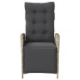 Light gray PE rattan garden reclining armchair with footrest by vidaXL, Garden chairs - Ref: Foro24-365286, Price: 125,02 €, ...
