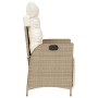 Gartenrelaxsessel mit Fußstütze PE Rattan beige von vidaXL, Gartenstühle - Ref: Foro24-365284, Preis: 119,81 €, Rabatt: %