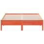 Bettgestell aus massivem Kiefernholz in Wachsbraun, 160 x 200 cm von vidaXL, Betten und Lattenroste - Ref: Foro24-842693, Pre...