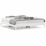 Estructura de cama madera maciza de pino blanco 180x200 cm de vidaXL, Camas y somieres - Ref: Foro24-842687, Precio: 132,57 €...