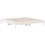 Estructura de cama madera maciza de pino blanco 180x200 cm de vidaXL, Camas y somieres - Ref: Foro24-842687, Precio: 132,57 €...