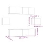 Set de muebles para TV 6 pzas madera contrachapada gris Sonoma