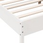 Massives Bettgestell aus weißem Kiefernholz, 180 x 200 cm von vidaXL, Betten und Lattenroste - Ref: Foro24-842687, Preis: 133...