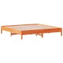 Estructura de cama madera maciza pino marrón cera 120x200 cm de vidaXL, Camas y somieres - Ref: Foro24-842685, Precio: 127,03...