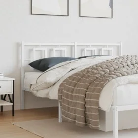 White metal headboard 150 cm by vidaXL, Headboards and footboards - Ref: Foro24-374324, Price: 42,79 €, Discount: %