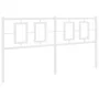 White metal headboard 150 cm by vidaXL, Headboards and footboards - Ref: Foro24-374324, Price: 42,77 €, Discount: %