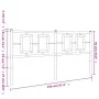 Cabecero de metal blanco 150 cm de vidaXL, Cabeceros y pies de cama - Ref: Foro24-374324, Precio: 42,77 €, Descuento: %