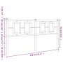 Kopfteil aus weißem Metall, 150 cm von vidaXL, Kopf- und Fußteile - Ref: Foro24-374324, Preis: 43,37 €, Rabatt: %
