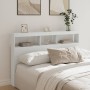Cabecero de cama con LED blanco 160x17x102 cm de vidaXL, Cabeceros y pies de cama - Ref: Foro24-839203, Precio: 110,33 €, Des...