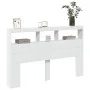Bed headboard with white LED 160x17x102 cm by vidaXL, Headboards and footboards - Ref: Foro24-839203, Price: 115,77 €, Discou...