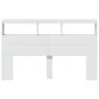 Bed headboard with white LED 160x17x102 cm by vidaXL, Headboards and footboards - Ref: Foro24-839203, Price: 115,77 €, Discou...