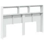 Bed headboard with white LED 160x17x102 cm by vidaXL, Headboards and footboards - Ref: Foro24-839203, Price: 115,77 €, Discou...