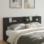 Cabecero de cama con LED negro 220x16,5x103,5 cm de vidaXL, Cabeceros y pies de cama - Ref: Foro24-839274, Precio: 95,99 €, D...