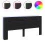 Bettkopfteil mit schwarzer LED 220x16,5x103,5 cm von vidaXL, Kopf- und Fußteile - Ref: Foro24-839274, Preis: 97,27 €, Rabatt: %