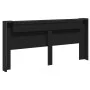 Cabecero de cama con LED negro 220x16,5x103,5 cm de vidaXL, Cabeceros y pies de cama - Ref: Foro24-839274, Precio: 95,99 €, D...