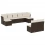 Garden sofa set 9 pieces and brown synthetic rattan cushions by vidaXL, Garden sets - Ref: Foro24-3250112, Price: 540,94 €, D...