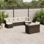Set mit 9 Gartensofas und Kissen synthetisches Rattanbraun von vidaXL, Gartensets - Ref: Foro24-3250152, Preis: 562,18 €, Rab...