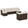 Set mit 9 Gartensofas und Kissen synthetisches Rattanbraun von vidaXL, Gartensets - Ref: Foro24-3250152, Preis: 562,18 €, Rab...