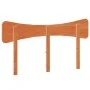 Cabecero de cama madera maciza de pino marrón cera 140 cm de vidaXL, Cabeceros y pies de cama - Ref: Foro24-844780, Precio: 3...