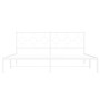 Bettgestell aus Metall mit weißem Kopfteil 180x200 cm von vidaXL, Betten und Lattenroste - Ref: Foro24-376279, Preis: 108,51 ...