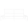 Estructura de cama de metal con cabecero blanco 180x200 cm de vidaXL, Camas y somieres - Ref: Foro24-376279, Precio: 106,99 €...