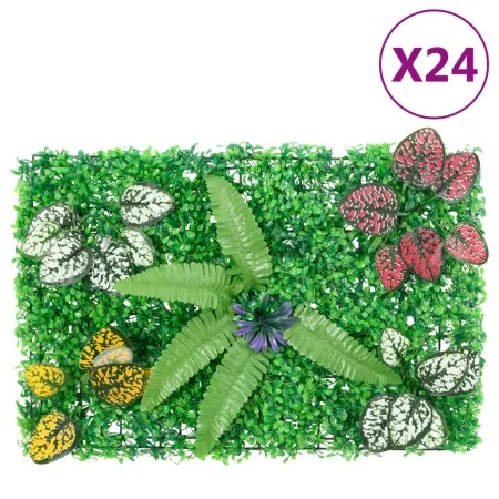   Valla de plantas artificiales 24 uds verde 40x60 cm de vidaXL, Jardín - Ref: Foro24-366639, Precio: 191,33 €, Descuento: %