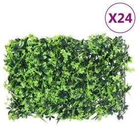   Valla de hojas artificiales 24 uds verde 40x60 cm de vidaXL, Jardín - Ref: Foro24-366645, Precio: 232,32 €, Descuento: %