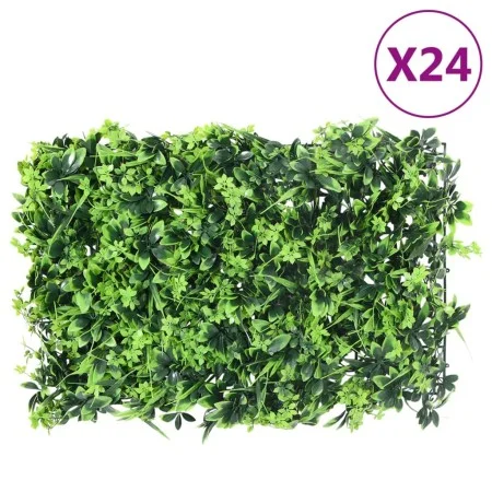 Artificial leaf fence 24 units green 40x60 cm by vidaXL, Garden - Ref: Foro24-366645, Price: 232,32 €, Discount: %