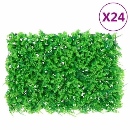 Artificial fern leaf fence 24 units green 40x60 cm by vidaXL, Garden - Ref: Foro24-366647, Price: 180,77 €, Discount: %